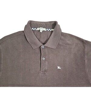 Burberry London Men’s 2XL Brown Cotton Rugby Polo Shirt
